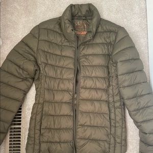 Pink Lily Puffer Jacket